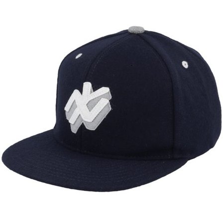 HUF - Blå snapback Keps - Home Base 6 Panel Navy Strapback @ Hatstore