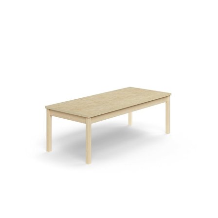 Pöytä DECIBEL, 1600x700x530 mm, ääntä vaimentava linoleumi, koivu/beige