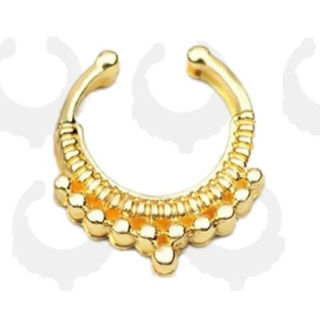 Näsa Ringar piercing falska Septum