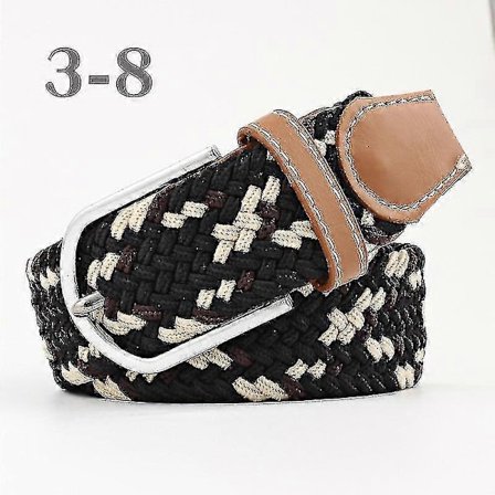 Herrar Bälte Födelsedagspresent Midjebälte Fläta Klassiskt Spänne Midjeband Justerbart Blandade 3 Färger