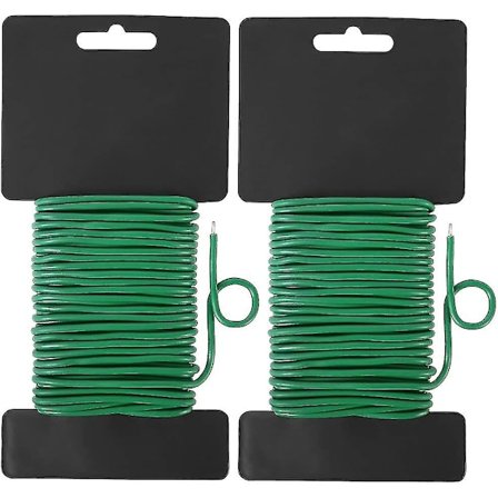 Hageplantekabel, Myk Twist Tie For Hage, Hjem, Kontor (grønn) (2 stk)