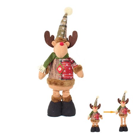 Teleskopisk juldocka, hjortdocka, julklapp 50 cm