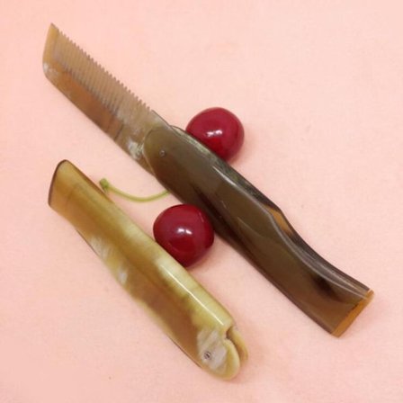 2 stk. Oksehornkam Sammenleggbar Hårbørste Forebygger Hårkammer