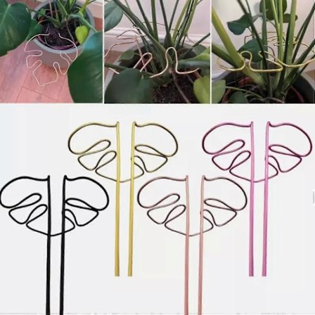 Monstera-muotoinen kasviteline, söpöt lehdenmuotoiset kasvihäkit ja -tuet, puutarhatikut, kasvituki ulko- ja sisäkasveille, kupari