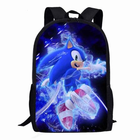 Kids Sonic 3d Printing Ryggsekk Nyhet Kul tegneserie Elementary Student School Bag Boksekker Dagsekker For Gutter Jenter B