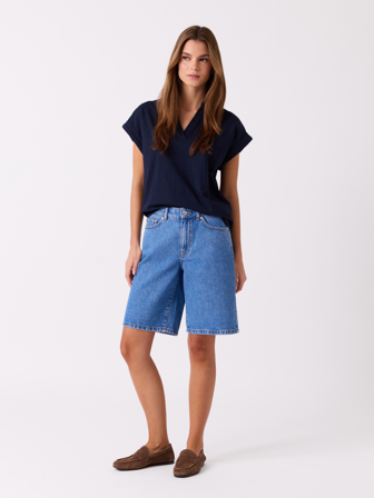 Jean Paul - Romi bermudashorts - Dame - Blå - Shorts - L