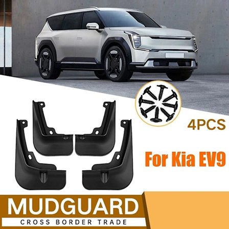 Sorte ABS for Kia Ev9 Mud Guard Fender Splash Guard Foran og Bak Hjul Fender Bil Direkte Utskifting Bildeler - WELLNGS
