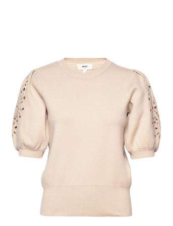 Objreynard 2/4 Knit Pullover 122 Pullover Creme Object