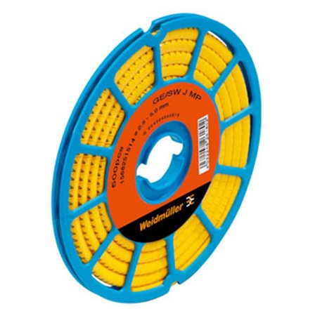 Weidmüller CLI C Merkehylse gul Tekst: 10-19, Stikkontakter & kabler