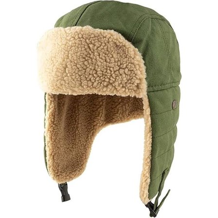 ING Varm Fångarhatt med Öronmuffar - Jakt Skidhatt Utomhushatt - Grön