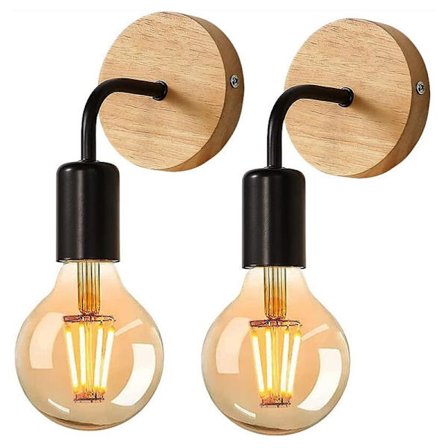 Yksinkertainen teollisuus tyyli seinävalaisin, säädettävä rauta metalli seinä