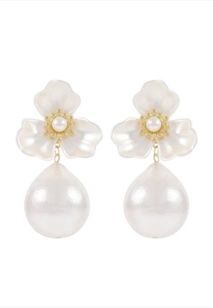 SNÖ of Sweden Icon Flower Ear Örhängen Dam Guld ONESIZE