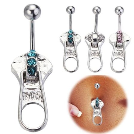 Napatyyppi Navel Piercing Rengas 316L Teräs