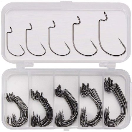 Fiskekroksett Offset Krok Offset Mask Fiskekroker med