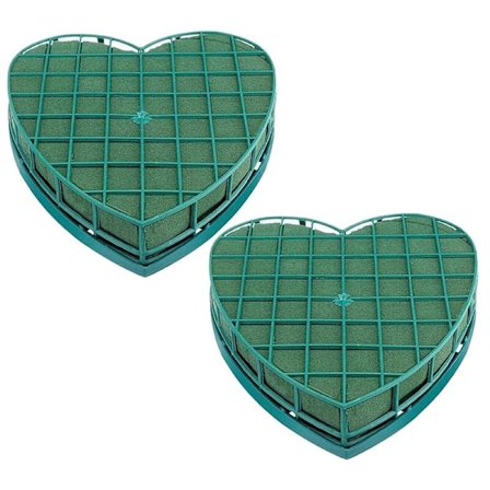 2 kappaletta sarjan kukkavaahtomuoviset sydämenmuotoiset kukkatelineet kukkavaahtomuovilla hääkeskipalalle juhlapöydän kukka-asetelmalle