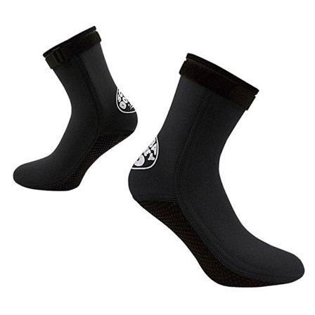 Neopren dykkersokker Svømmesokker SVART L