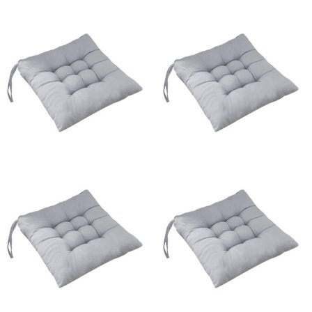 Komfortabel sædehynde til spisebordsstole, firkantet stolpude til indendørs og udendørs brug med memoryskumfyld, blødt og tykt skridsikkert bunddesign