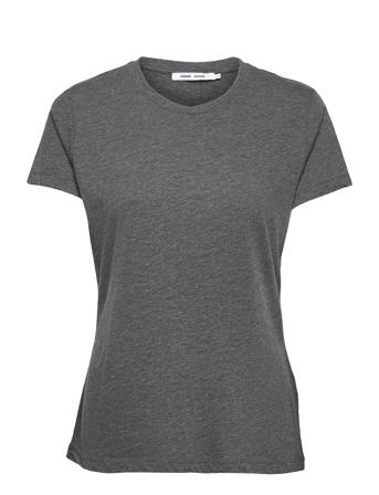Solly Tee Solid 205 T-shirts & Tops Short-sleeved Harmaa Samsøe Samsøe