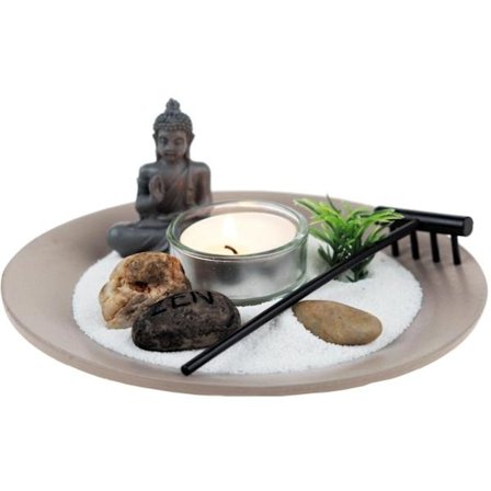 16cm Buddha Avslappning Zenträdgård