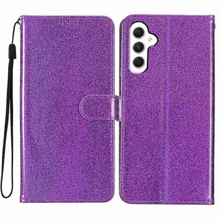 Glitter Puder Flip Läder Telefonfodral - Perfekt För Samsung Galaxy A35_MGF