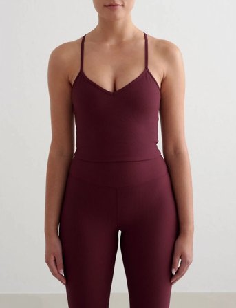 aim ́n Ribbed Performance Bralette - Red - M