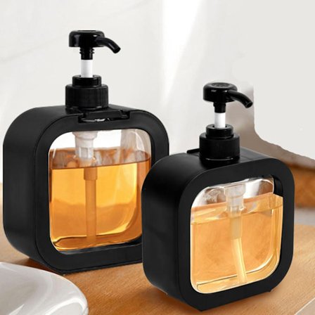 Såpedispenser, Påfyllbar kjøkkensåpedispenser og baderomssåpedispenser, Såpedispenser, Oppvaskmiddeldispenser, 500ML