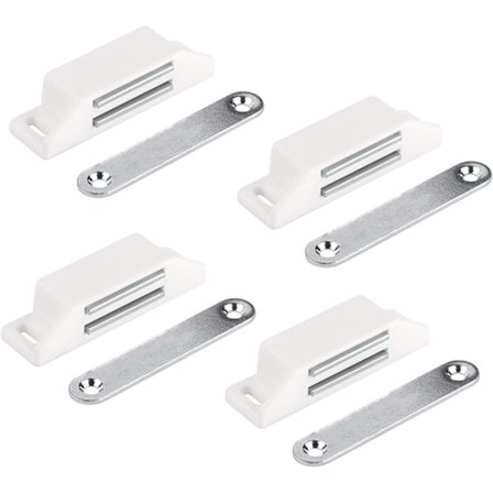 Ekstra kraftig magnetisk dørmagnet - 13 kg holdekraft - Sett med 4