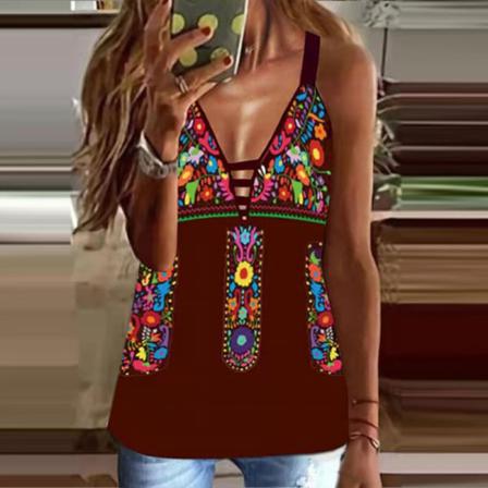 Dam Ärmlös Cami S V-hals Camisole