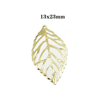 Leaf Charms Hollow Leaf Charms 1 1