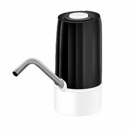 Vandpumpe til 5 gallon flaske, med genopladeligt batteri (Sort)