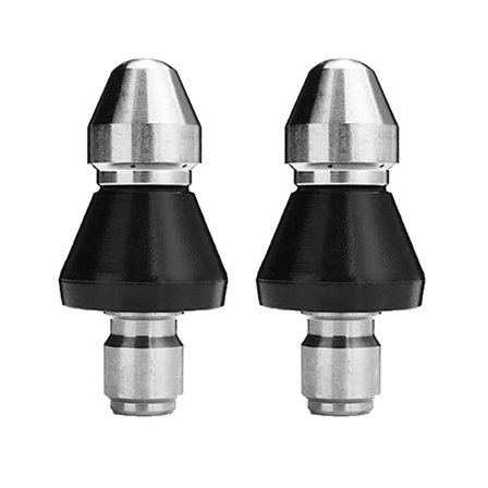 2 stk. Avløpsrenser Høytrykksdyse, Rustfritt Stål Avløpsrenser Dyse, Avløpsrensersett for