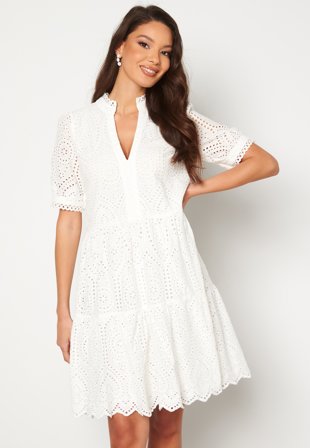 YAS holi SS Dress Star White Klær
