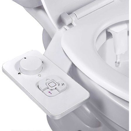 Bidet-feste - Samodra ikke-elektrisk kaldtvanns bidet toalettsete feste med trykkontroller, uttrekkbare selvrensende doble dyser foran