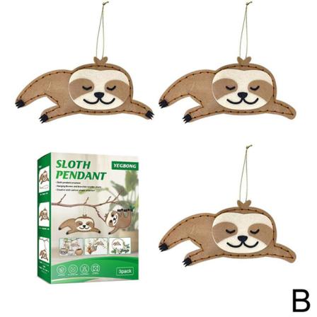 Trä Sengångare Hänge Halsband Rolig Unik Nyhet Söt Djur P