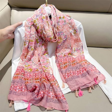 Silk Scarf Beach Shawl 1 1