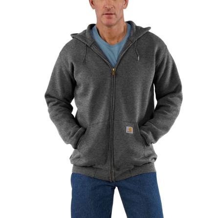 Carhartt Men's Zip Hooded Sweatshirt Men long-sleeved sweaters Grey M