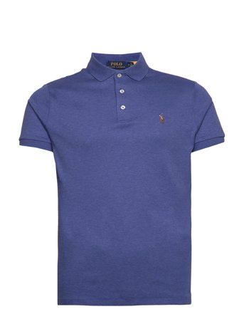 Polo Ralph Lauren Custom Slim Fit Soft Cotton Polo Shirt - Blue - XXL