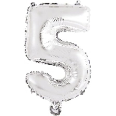 Gaggs Sifferballong, Nr 5 86 cm, Silver