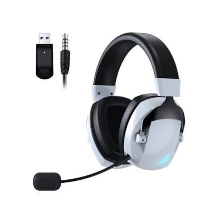 YEMAESRE Trådbundet + Bluetooth Gaming Headset Bluetooth 5.3 USB 2.4Ghz med brusreducerande mikrofon Trådbunden anslutning
