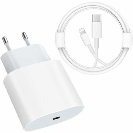RY-USB C Snabbladdare - PD-certifierad 20W Snabbladdare med Lightning-kabel Typ C-laddadapter för iPhone 14/14 Plus/14 Pro/14 Pro Max/13/iPad Pro