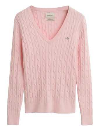 GANT | Stretch Cotton Cable V-Neck | M