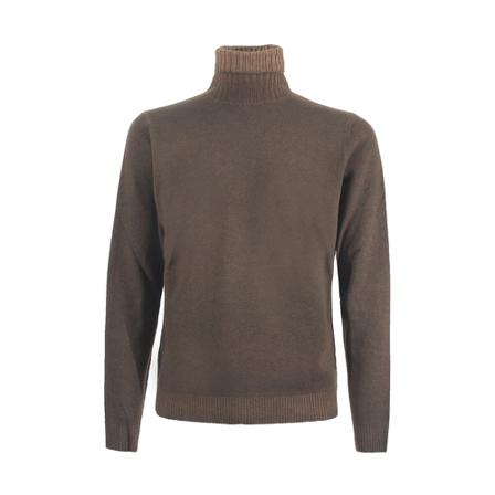 Malo Turtleneck brun, Herr Stickade tröjor, Herr, Storlek: 4XL