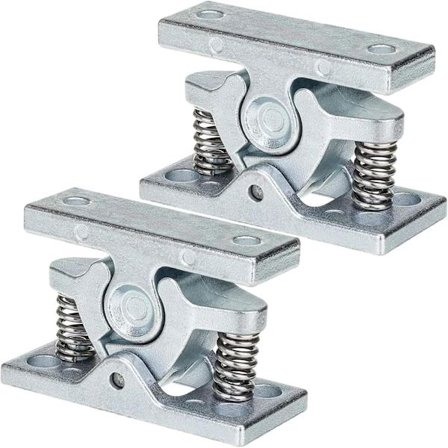 2-pack dörrstopp i zinklegering, dörrhållare med fjäder, kraftig