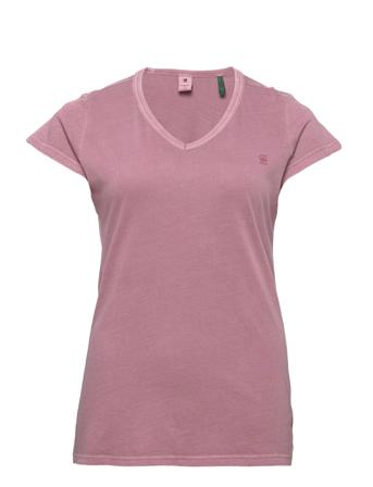 Eyben Stripe Slim V T Wmn S\S Purple G-Star RAW