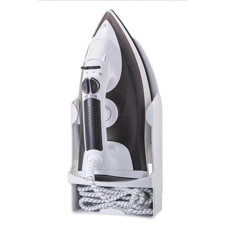 Jernholder Vægmonteret Varmebestandig Udvidet Elektrisk Jernarrangør med Kroge til Skab Hotel Hvid