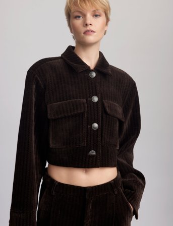 Gestuz Elnoragz Pocket Jacket - Brown - 38