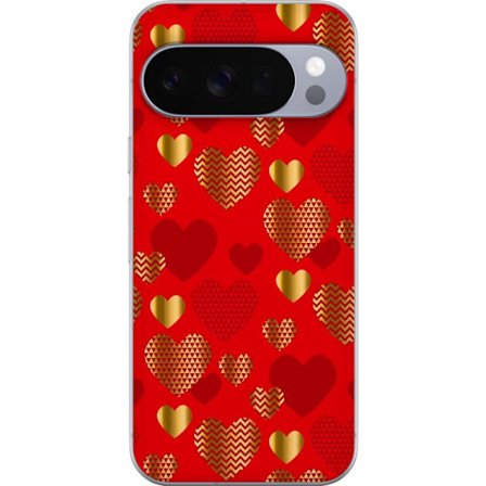 Yhteensopiva Puhelinkuori Google Google Pixel 10 Pro GoldenHearts