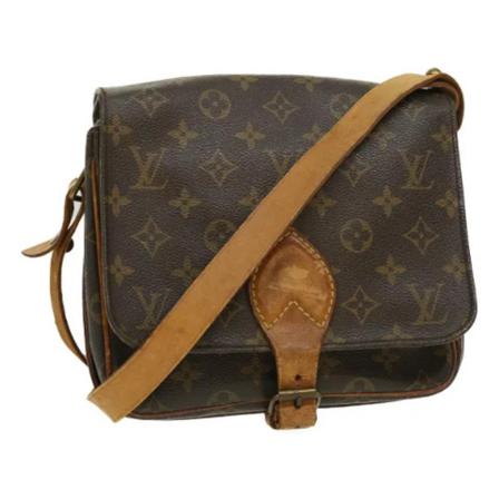 Louis Vuitton Vintage, Pre-owned Canvas Cartouchiere Bag Bruin, unisex, Maat:ONE Size