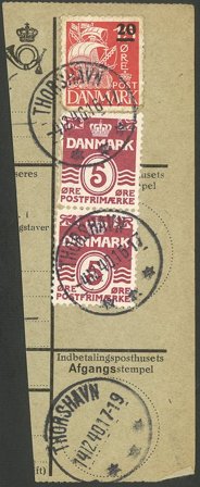 Færøerne - AFA 4 pos. 96 stemplet på klip