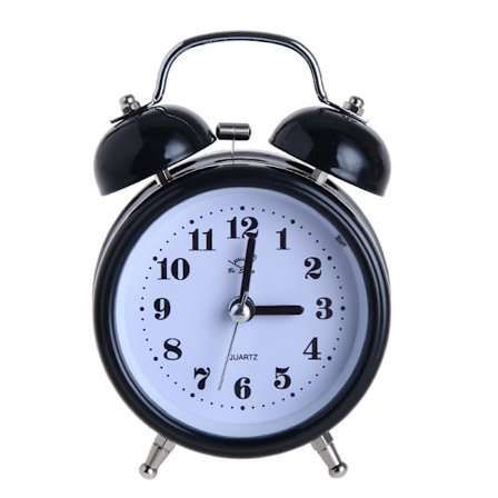 Studenter Seniorer 3in Tvillingklocka Höglarm Klocka Tyst Analog